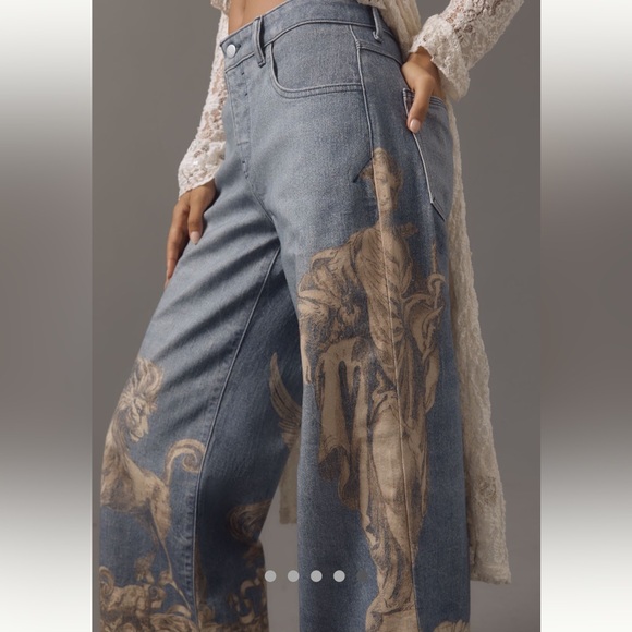 🎄🎅🏻 Anthropologie - Pilcro Low Rise Wide Leg Jeans, NWT, 27 - Picture 5 of 12